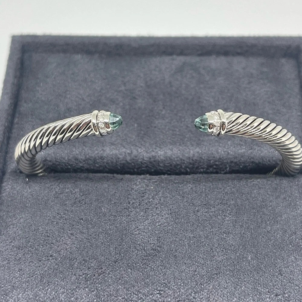 David Yurman Cable Classics 5mm Bracelet with Diamonds - Picture 2 of 10